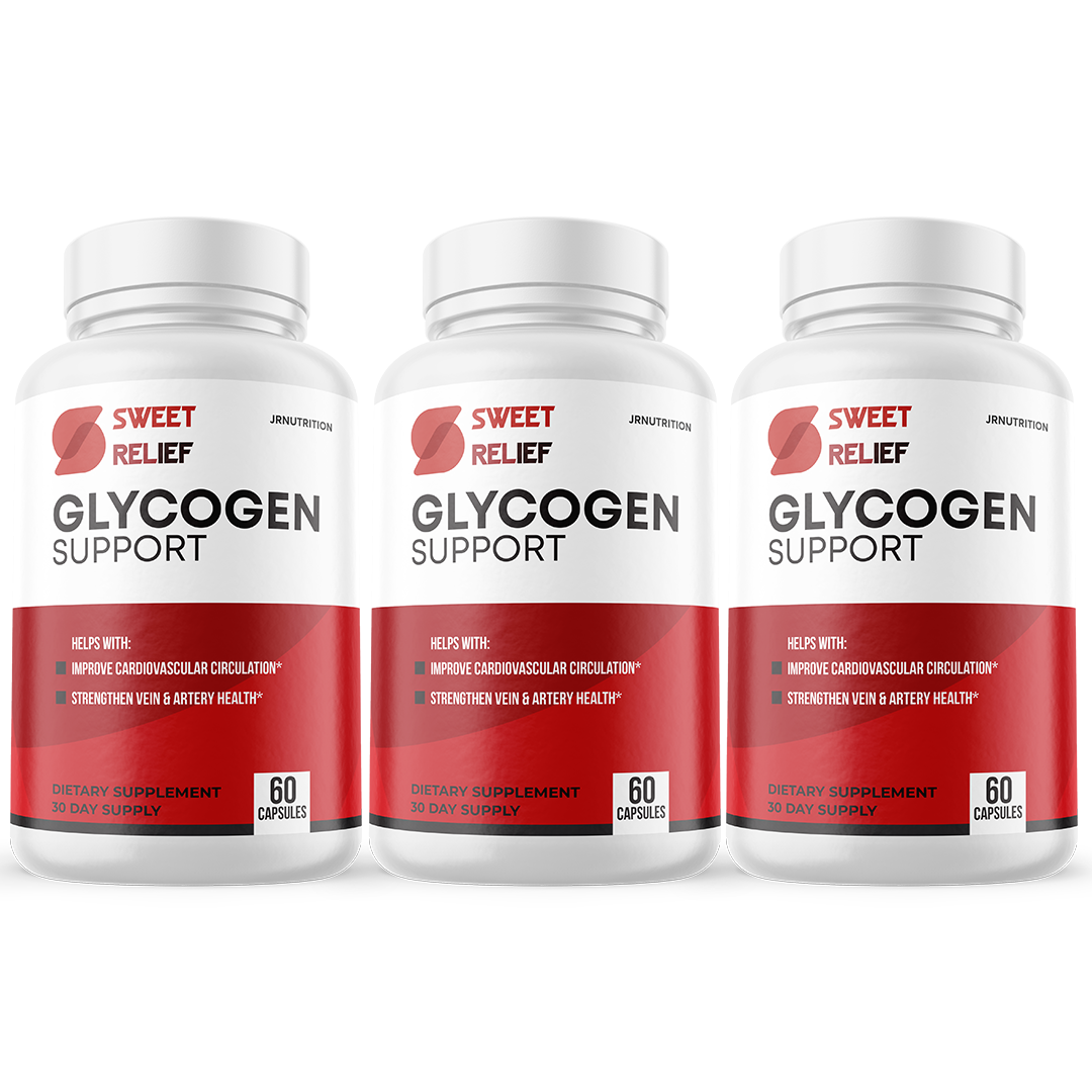 Sweet Relief Glycogen - Dietary Supplement 60 Capsules (3 Pack)